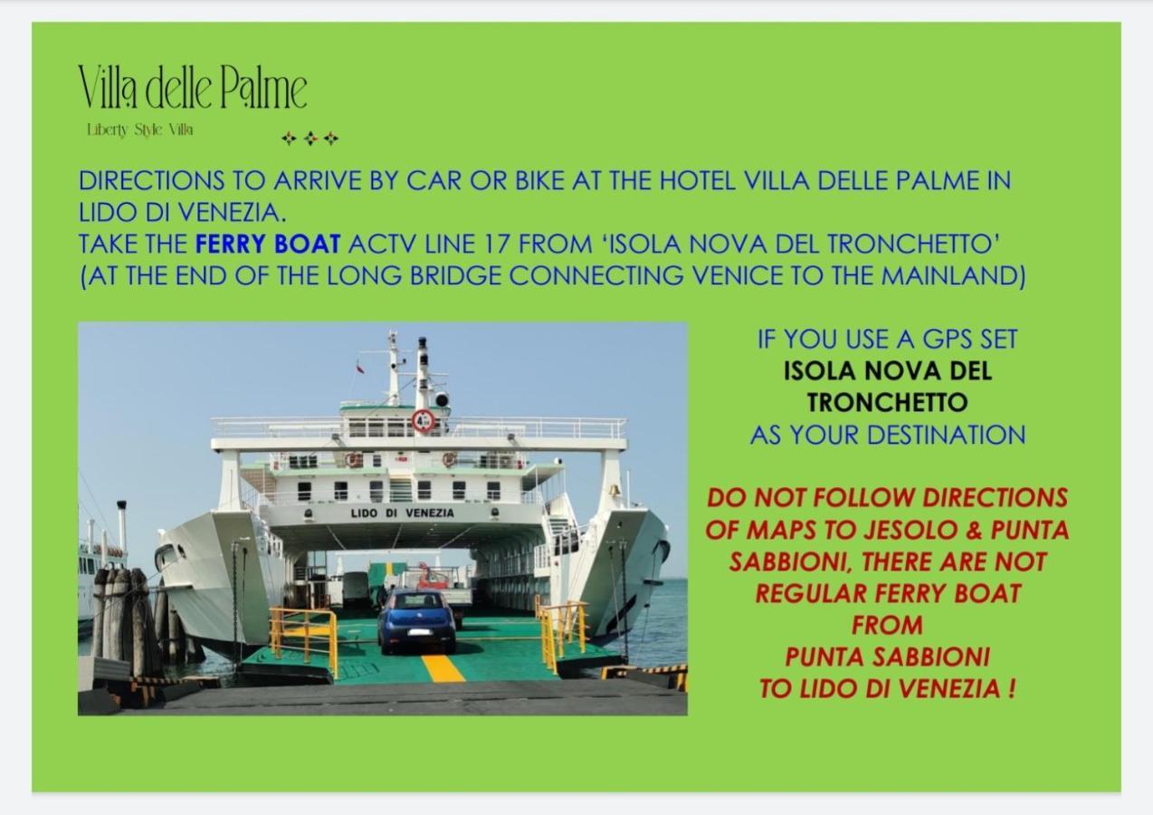 Hotel Villa Delle Palme Λίντο της Βενετίας Εξωτερικό φωτογραφία